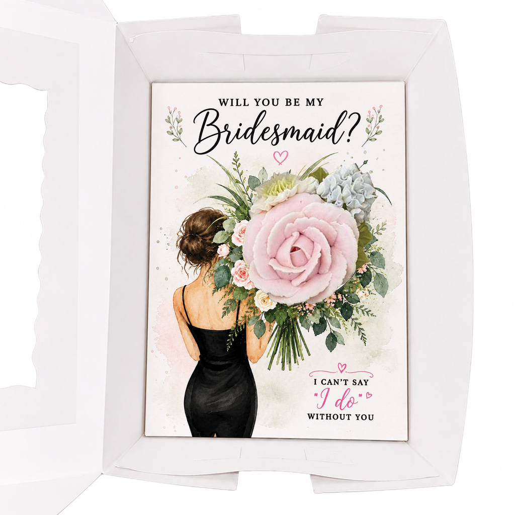Will You Be My Bridesmaid Cupcake Insert Template, Bridesmaid Proposal Cupcake Box Insert, Floral Bridal Party Printable