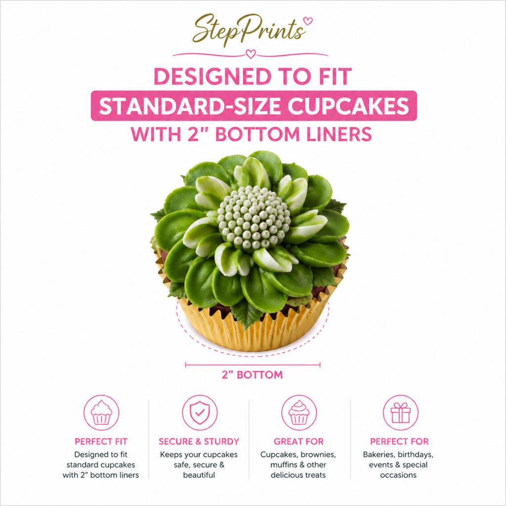 Flower Bouquet Cupcake Insert Template, Happy Birthday Cupcake Holder, 3 Cupcake Bouquet Box Insert, Printable Cupcake Display