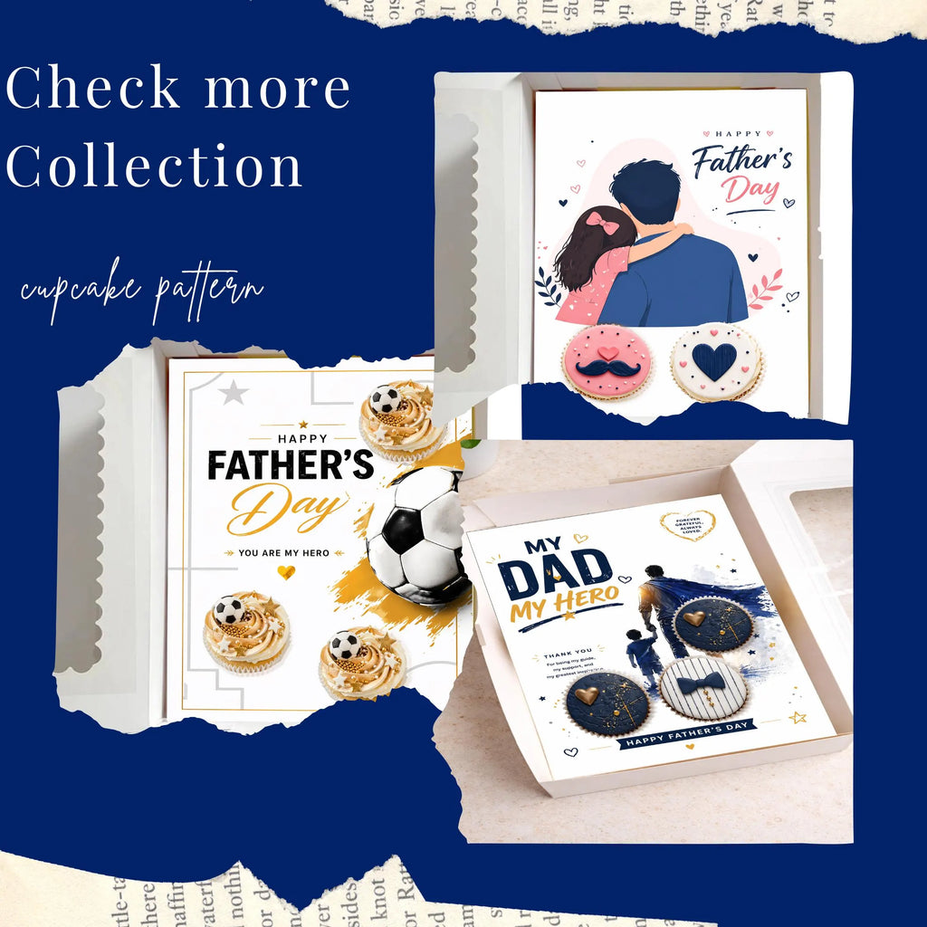 Father’s Day Cupcake Insert Template, 2 Cupcake Holder, Printable Gift Box Insert, Floral Dad and Daughter Cupcake Box PDF